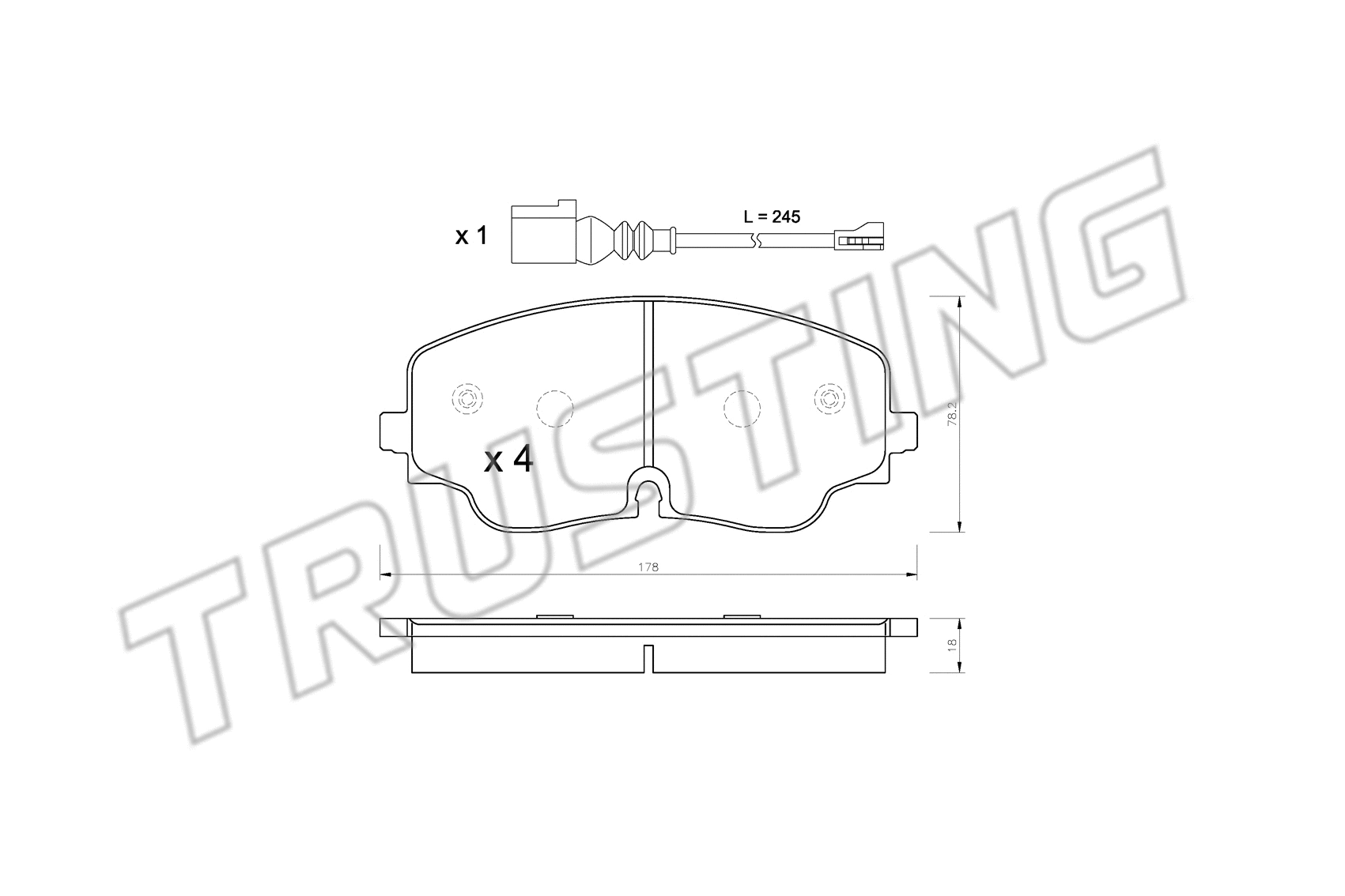 Brake Pad Set, disc brake (1316.0)