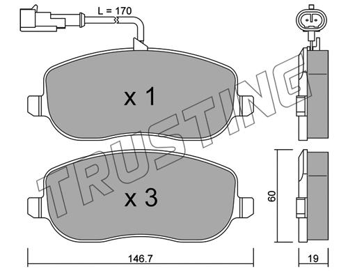 Brake Pad Set, disc brake (546.1)