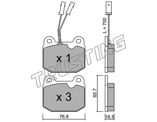 Brake Pad Set, disc brake (015.0)