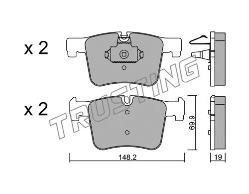Brake Pad Set, disc brake (977.0)