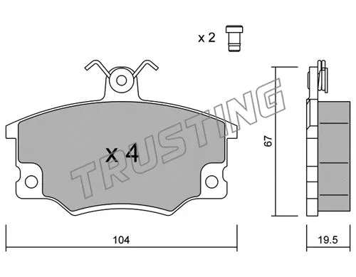 Brake Pad Set, disc brake (032.0)
