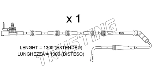 Warning Contact, brake pad wear (SU.400)
