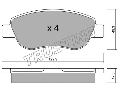 Brake Pad Set, disc brake (797.0)