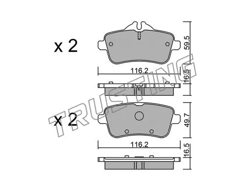 Brake Pad Set, disc brake (984.3)