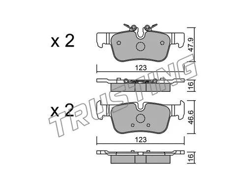 Brake Pad Set, disc brake (1062.0)