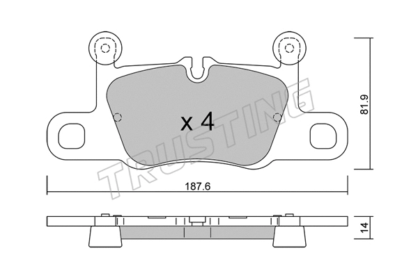 Brake Pad Set, disc brake (1258.1)