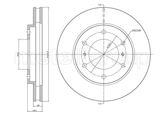 Brake Disc (DF1244)