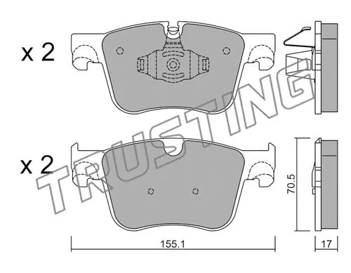 Brake Pad Set, disc brake (1001.1)