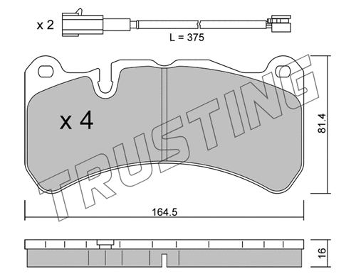 Brake Pad Set, disc brake (1201.1)