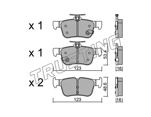 Brake Pad Set, disc brake (1064.0)