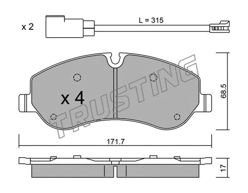 Brake Pad Set, disc brake (1006.0)