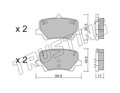 Brake Pad Set, disc brake (1187.0)