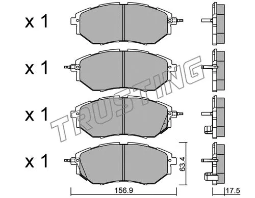 Brake Pad Set, disc brake (779.0)