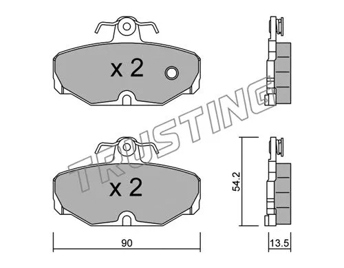 Brake Pad Set, disc brake (097.0)