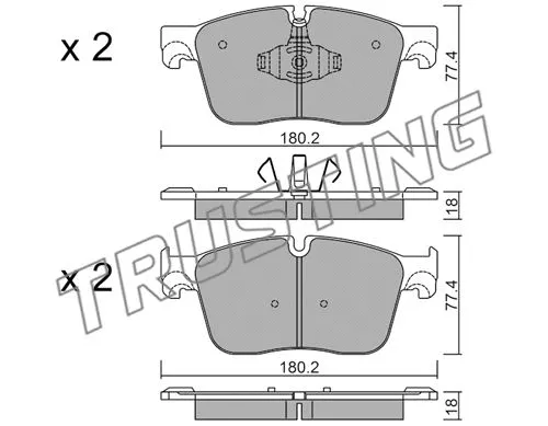 Brake Pad Set, disc brake (1124.0)