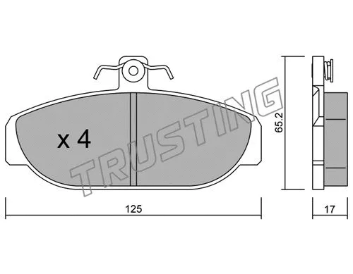 Brake Pad Set, disc brake (190.0)