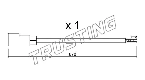 Warning Contact, brake pad wear (SU.341)