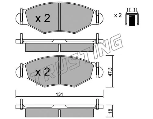 Brake Pad Set, disc brake (263.0)