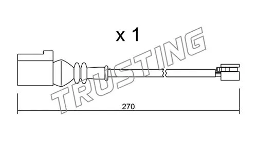 Warning Contact, brake pad wear (SU.246)