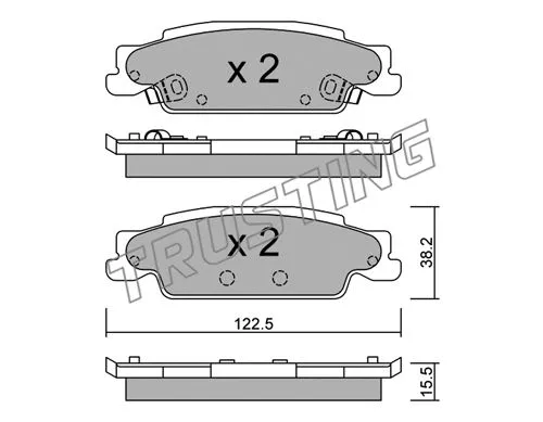 Brake Pad Set, disc brake (716.0)