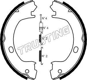 Brake Shoe Set, parking brake (023.006K)