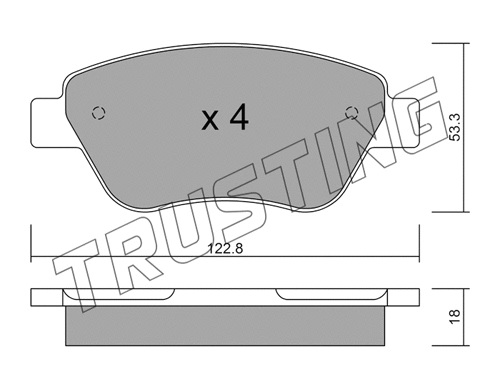 Brake Pad Set, disc brake (330.1)