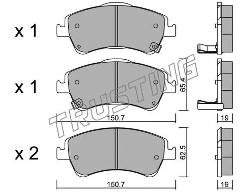 Brake Pad Set, disc brake (811.0)