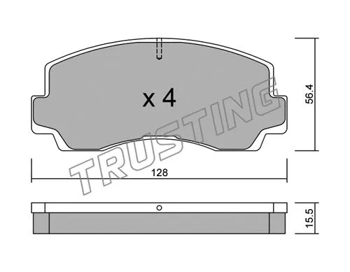 Brake Pad Set, disc brake (252.0)