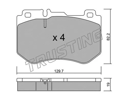 Brake Pad Set, disc brake (1042.0)
