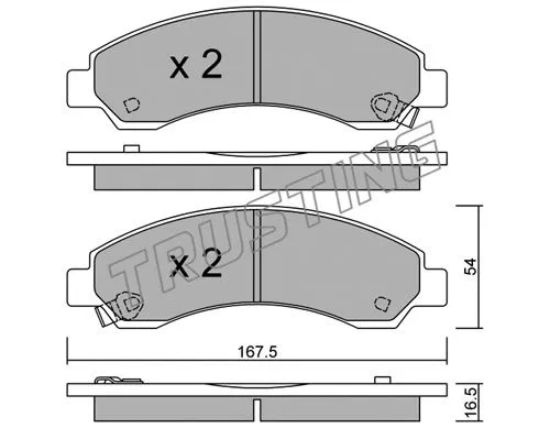 Brake Pad Set, disc brake (905.0)