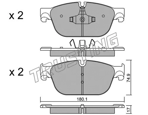 Brake Pad Set, disc brake (871.0)