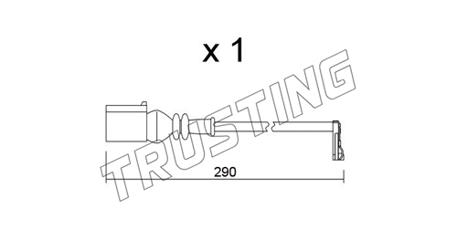 Warning Contact, brake pad wear (SU.365)