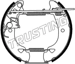 Brake Shoe Set (6166)