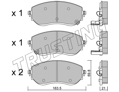 Brake Pad Set, disc brake (1191.0)