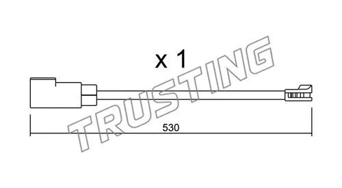 Warning Contact, brake pad wear (SU.340)