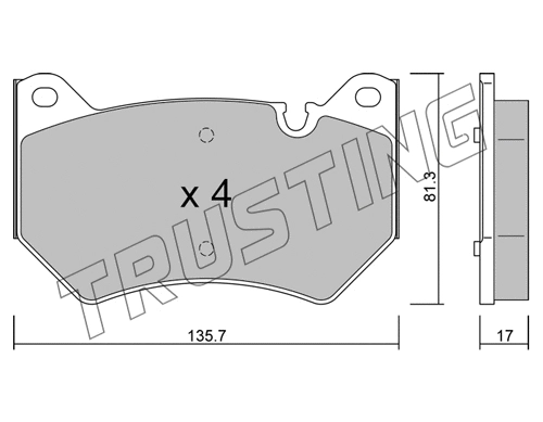 Brake Pad Set, disc brake (1170.0)