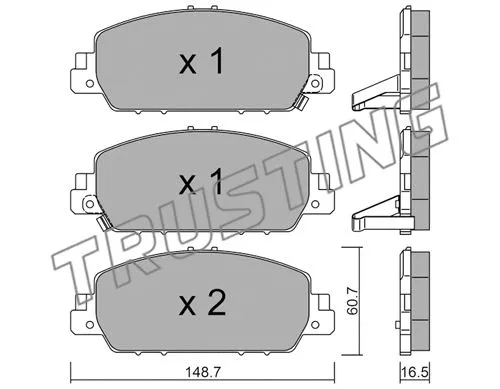 Brake Pad Set, disc brake (1083.0)