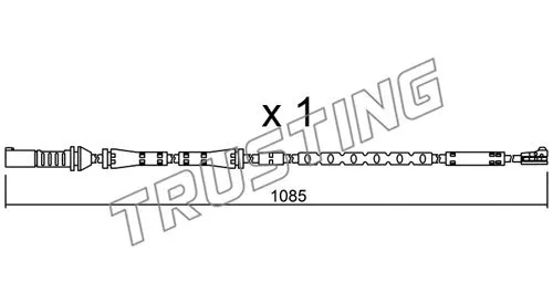 Warning Contact, brake pad wear (SU.284)