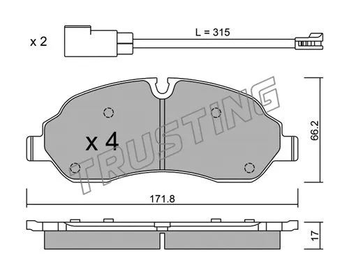 Brake Pad Set, disc brake (1056.0)