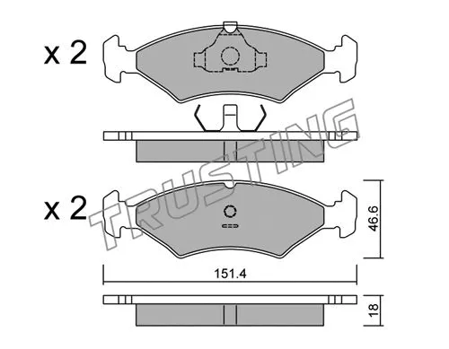 Brake Pad Set, disc brake (031.0)