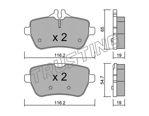 Brake Pad Set, disc brake (1046.0)