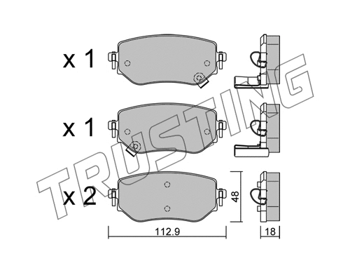 Brake Pad Set, disc brake (1192.0)