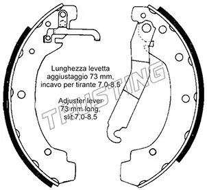 Brake Shoe Set (124.282)