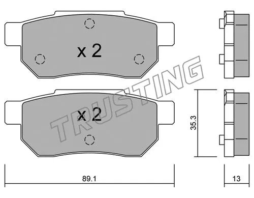 Brake Pad Set, disc brake (173.0)