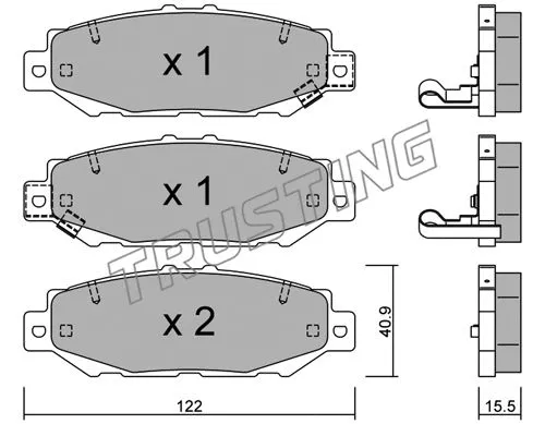 Brake Pad Set, disc brake (775.0)