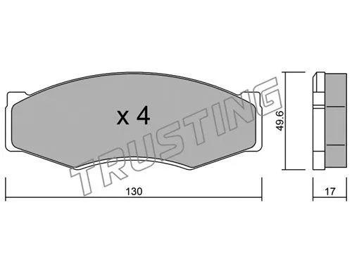 Brake Pad Set, disc brake (068.0)
