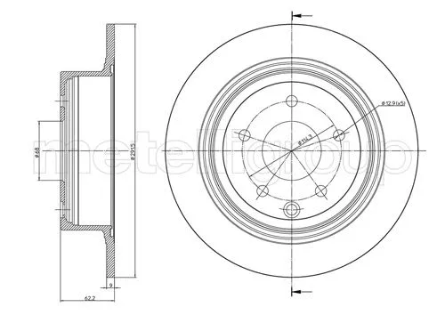 Brake Disc (DF1499)