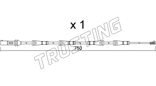 Warning Contact, brake pad wear (SU.373)