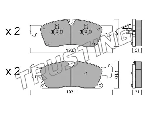 Brake Pad Set, disc brake (942.4)