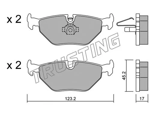 Brake Pad Set, disc brake (270.0)